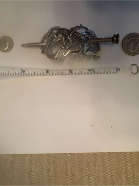 Celtic - Norse Knot Hair Pin - Silver Tone